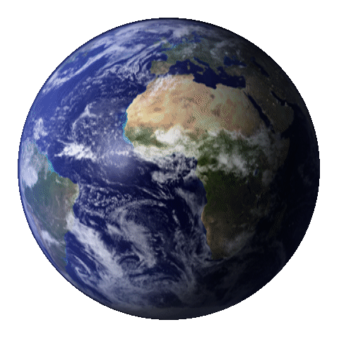 rotating Earth planet