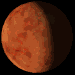 rotating Mercury planet